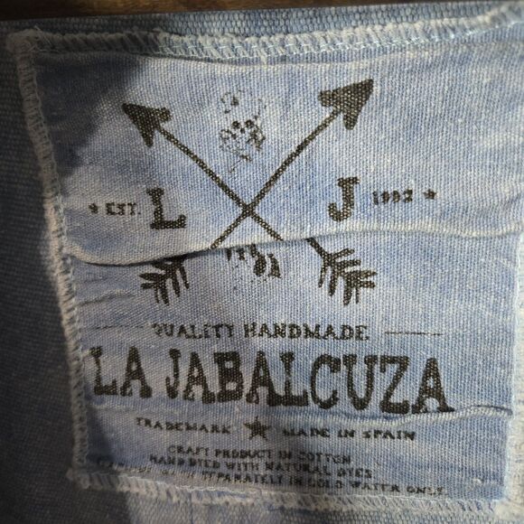 La Jabalcuza Artsy Handmade Denim Jacket Boho - Picture 3 of 7